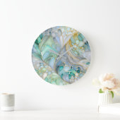 Kleurrijke Abstract Ink Art Wall Clock Grote Klok (Huis)