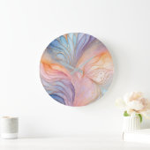 Kleurrijke Abstract Ink Art Wall Clock Grote Klok (Huis)