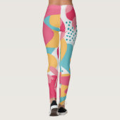 Kleurrijke Abstract Leggings (Achterkant)