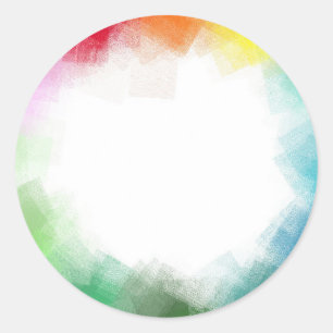 Kleurrijke Abstract Moderne Lege Sjabloon Aangepas Ronde Sticker