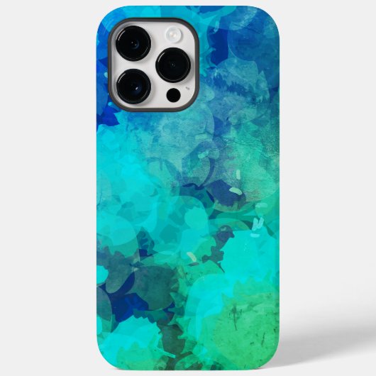 Kleurrijke Abstract Paarse Blauwe Alcoholinkt Case-Mate iPhone Case (Achterkant)