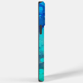 Kleurrijke Abstract Paarse Blauwe Alcoholinkt Case-Mate iPhone Case (Achterkant / Rechts)