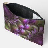 Kleurrijke Abstract Paarse Khaki Fractale Kunst Etui (Open)