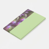 Kleurrijke Abstract Paarse Khaki Fractale Kunst Post-it® Notes (Schuin)