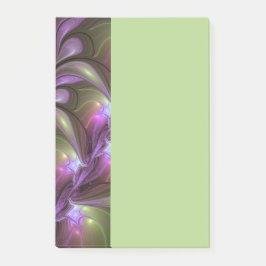 Kleurrijke Abstract Paarse Khaki Fractale Kunst Post-it® Notes