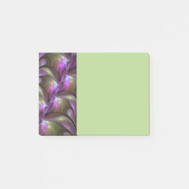 Kleurrijke Abstract Paarse Khaki Fractale Kunst Post-it® Notes