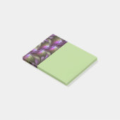 Kleurrijke Abstract Paarse Khaki Fractale Kunst Post-it® Notes (Schuin)