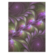 Kleurrijke Abstract Paarse Khaki Fractale Kunst