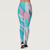 Kleurrijke Abstract Patroon All-over-Print Legging (Achterkant)