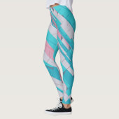 Kleurrijke Abstract Patroon All-over-Print Legging (Links)