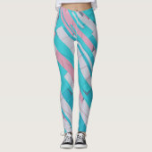 Kleurrijke Abstract Patroon All-over-Print Legging (Voorkant)