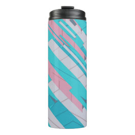 Kleurrijke Abstract Patroon Thermische Tumbler Thermosbeker