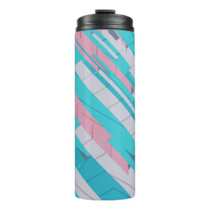 Kleurrijke Abstract Patroon Thermische Tumbler Thermosbeker