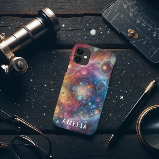 Kleurrijke Abstract Regenboog Bollen Hemels Case-Mate iPhone Case