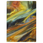 Kleurrijke abstract van Pietersite Klembord (Achterkant)