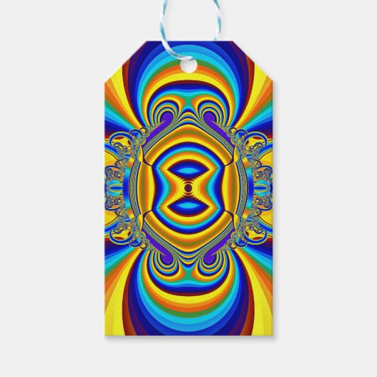 Kleurrijke Abstracte Achtergrond-14334 Cadeaulabel (Voorkant)