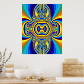 Kleurrijke Abstracte Achtergrond-14334 Poster (Keuken)