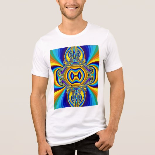 Kleurrijke Abstracte Achtergrond-14334 Tri-Blend Shirt (Voorkant)