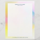 Kleurrijke abstracte achtergrond briefhoofd (Voorkant)