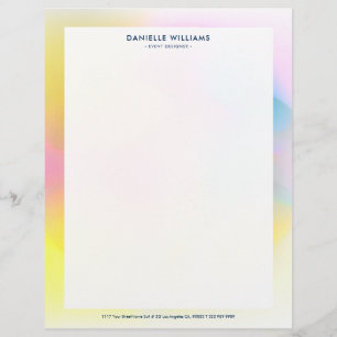 Kleurrijke abstracte achtergrond briefhoofd