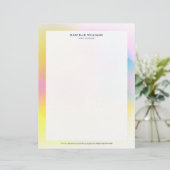 Kleurrijke abstracte achtergrond briefhoofd (Staand voorkant)