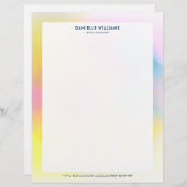 Kleurrijke abstracte achtergrond briefhoofd (Voorkant / Achterkant)