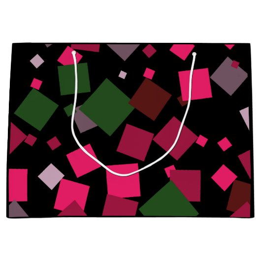 Kleurrijke abstracte achtergrond groot cadeauzakje (Voorkant)