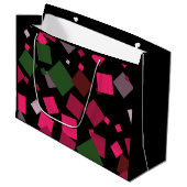 Kleurrijke abstracte achtergrond groot cadeauzakje (Voorkant Gekanteld)