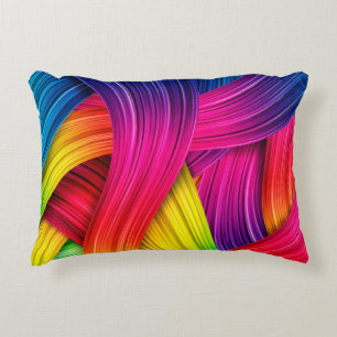kleurrijke abstracte achtergrond, kleur, abstract accent kussen
