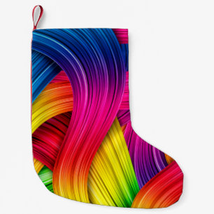 kleurrijke abstracte achtergrond, kleur, abstract kleine kerstsok