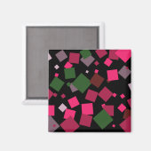 Kleurrijke abstracte achtergrond magneet (Voorkant / Achterkant)