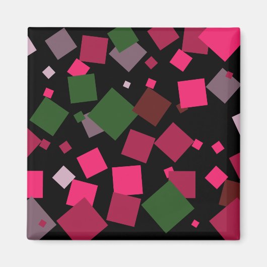 Kleurrijke abstracte achtergrond magneet (Voorkant)