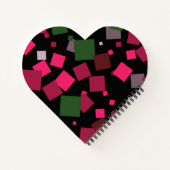 Kleurrijke abstracte achtergrond notitieboek (Achterkant)