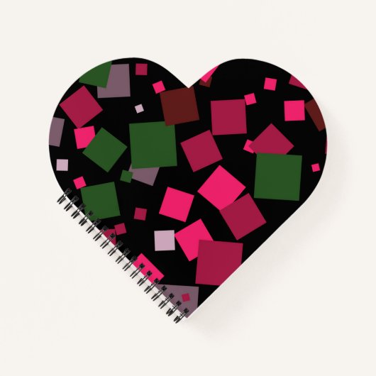 Kleurrijke abstracte achtergrond notitieboek (Voorkant)