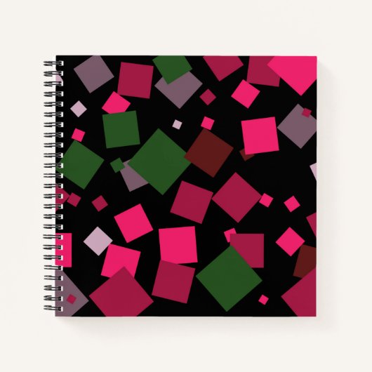 Kleurrijke abstracte achtergrond notitieboek (Voorkant)