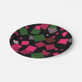 Kleurrijke abstracte achtergrond papieren bordje (Gekanteld)