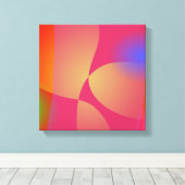 Kleurrijke Abstracte achtergronden met cirkels, li Canvas Afdruk (Insitu (Houten vloer))