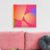 Kleurrijke Abstracte achtergronden met cirkels, li Canvas Afdruk (Insitu (Woonkamer))