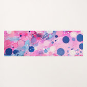 Kleurrijke abstracte acryl schilderstijl met naam yogamat (Achterkant (horizontaal))