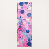 Kleurrijke abstracte acryl schilderstijl met naam yogamat (Achterkant)