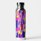 Kleurrijke Abstracte afdrukken met vun Stippen Waterfles (Rechts)