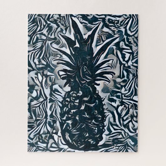 Kleurrijke Abstracte anananasappelvrucht, moeilijk Legpuzzel (Verticaal)