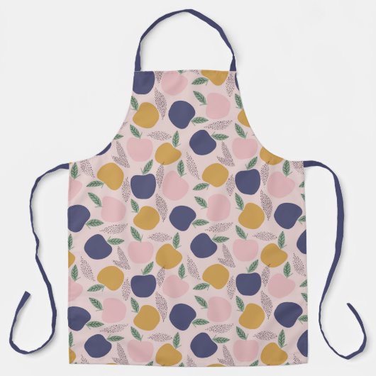 Kleurrijke Abstracte Apple Pattern afdrukken Schort (Voorkant)