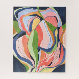 Kleurrijke Abstracte Aquarel Kunst Puzzel