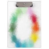 Kleurrijke Abstracte Art Custom Modern Trendy Eleg Klembord (Voorkant)
