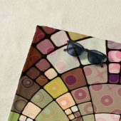 Kleurrijke Abstracte Art Mandala Mosaic Beach Towe Strandlaken (In situ)