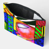 Kleurrijke Abstracte Art Print Cut Naaizak Etui (Open)