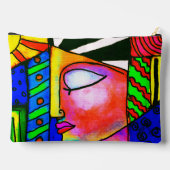 Kleurrijke Abstracte Art Print Cut Naaizak Etui (Achterkant)