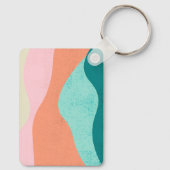 Kleurrijke Abstracte Art Sleutelhanger (Achterkant)