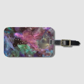 Kleurrijke Abstracte Art Space Nebula Bagagelabel (Voorkant (horizontaal))